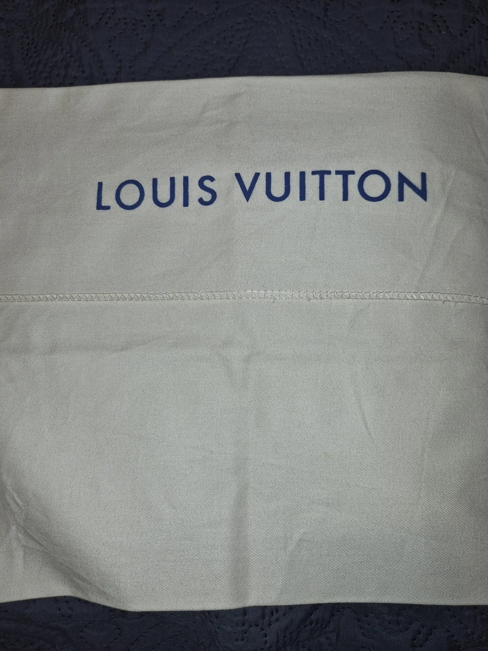 Louis Vuitton Envelope Flap Style Cotton Dust Bag 15 x 11.5